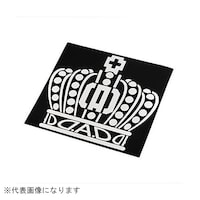 カクタスコーポレーション ST12101 DAD クラウンステッカー M W200mmXH183mm ホワイト ST12101 1個 ※2個以上から注文可能(販売価格は1個単位の価格)