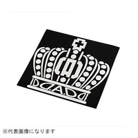 カクタスコーポレーション ST12201 DAD クラウンステッカー S W120mmXH110mm ホワイト ST12201 1個 ※2個以上から注文可能(販売価格は1個単位の価格)