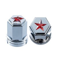 ジェットイノウエ 500542 ナットカバー綺羅 33mm 高さ60mm レッド 10個入 500542 1個 ※2個以上から注文可能(販売価格は1個単位の価格)