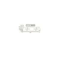 ジェットイノウエ 502805 ステンレス マーカー取付ステー Z型 80×60×250 502805 1個 ※2個以上から注文可能(販売価格は1個単位の価格)