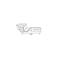 ジェットイノウエ 502827 ステンレス マーカー取付ステー Z型 38×40×40×160 502827 1個 ※2個以上から注文可能(販売価格は1個単位の価格)