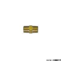 ジェットイノウエ 505163 6カク ニップル 1/4インチ 真鍮 505163 1個 ※2個以上から注文可能(販売価格は1個単位の価格)