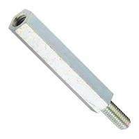 キタコ 090001106050 六角支柱(鉄/三 ホワイト) M6X50/1PC 090001106050 1個 ※2個以上から注文可能(販売価格は1個単位の価格)