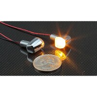 キジマ 2195195 ウインカーランプ Nano シングル メッキ アンバー 2個セット 2195195 1個