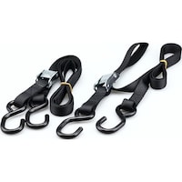 キジマ 3030143 タイダウンベルト カムバックル式 25×1800mm ブラック 2本SET 3030143 1個 ※2個以上から注文可能(販売価格は1個単位の価格)