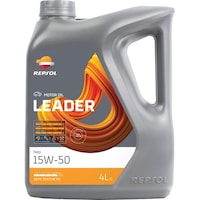 REPSOL 007460 4輪用モーターオイル LEADER(リーダーレンジ)リーダー・ネオ 15W50(4L)(半合成油, API SN/CF) 007460 1個