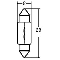 スタンレー電気 A3022C ルームランプ・マップランプ用電球 12V5W /入数:1箱(10個入り) A3022C 1個 ※2個以上から注文可能(販売価格は1個単位の価格)