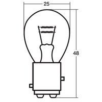 スタンレー電気 A4825W ダブル球 12V35/5W /入数:1箱(10個入り) A4825W 1個 ※2個以上から注文可能(販売価格は1個単位の価格)