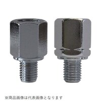 タナックス CM4 バイクミラー ナポレオン(NAPOLEON) ネジ径変換アダプタ― カラー:メッキ(正8mm→逆10mm) CM4 1個 ※2個以上から注文可能(販売価格は1個単位の価格)