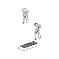 精興工業 TK1 システムキャリア ルーフオン取付けキット TK1 1個 ※2個以上から注文可能(販売価格は1個単位の価格)