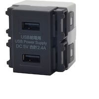 JAPPY USB TypeA給電用コンセント(2ポートタイプ) USBR3701DGJP