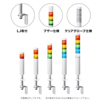 パトライト 積層信号灯(Φ40)シグナル・タワー(R)LR4シリーズ LR43M2LJNWGGGZ