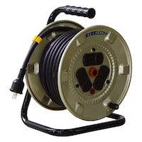 日動工業 電工ドラム 100V 屋内型 アース無し 極太3.5mm2電線 コンセント6個付 20m NNP206F