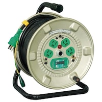 日動工業 電工ドラム 100V 屋内型 漏電保護専用ブレーカー付 抜け止め式 20m NNPEB24N