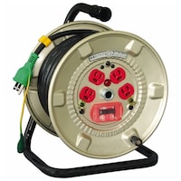 日動工業 電工ドラム 100V 屋内型 過負荷漏電保護兼用ブレーカー付 抜け止め式 20m NNPEK24N