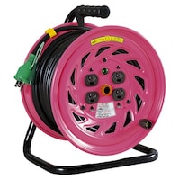 日動工業 電工ドラム 100V 屋内型 アース付 抜け止め式 30m NFE34N