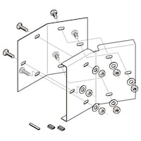 ネグロス電工 アルミダクト 分岐用継ぎ金具 ADLG150