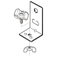 ネグロス電工 壁面支持用エンドキャップ ECW1