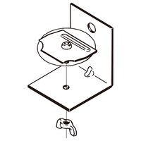 ネグロス電工 壁面用振れ止めエンドキャップ ECW3