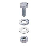 ネグロス電工 RVラック交差ボルト・ナット R45AM8