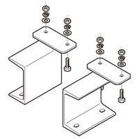 ネグロス電工 立上りラック用架台 溶融亜鉛 ZCGY15 左右組