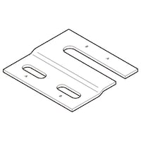 ネグロス電工 アングル用振止金具 溶融亜鉛 ZRS1450