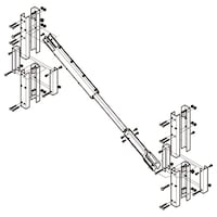 ネグロス電工 ケーブルラック制振S用架台 ZBDSH301201100