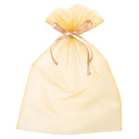 ヘッズ オーガンジーバッグ ゴールド LL 10枚