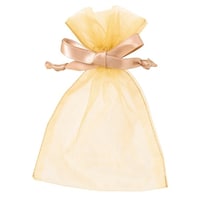 ヘッズ オーガンジーバッグ ゴールド S 10枚