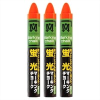 イトー 油性蛍光マーキングチョークイエロー 3本入