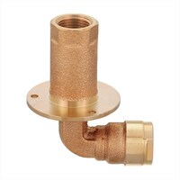 オンダ製作所 WL86型 床取出し金具用継手 角度調節用9孔付45°タイプ WL8613139HS