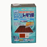 アサヒペン 水性シリコンアクリルトタン用 14L (緑)