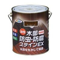 アサヒペン 油性木部防虫・防腐ステインEX 1.6L (ダークオーク)
