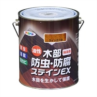 アサヒペン 油性木部防虫・防腐ステインEX 1.6L (チーク)