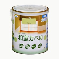 アサヒペン NEW水性インテリアカラー和室カベ 1.6L (黄じゅらく)