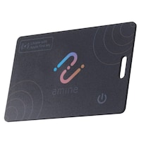 エレコム スマートタグ 紛失防止 カード 厚み1.7mm 防水・防塵 IP68 ブラック