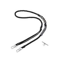 エレコム スマホストラップ 編みロープタイプ ショルダー 首掛け 長さ調整可 ブラック