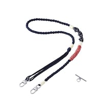 エレコム スマホストラップ 編みロープタイプ ショルダー 首掛け 長さ調整可 ネイビー