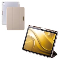 エレコム iPad Air ケース 11インチ ( M3 / M2 ) マグネット式フラップ グレージュ