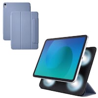 エレコム iPad Air ケース 11インチ マグネット着脱フラップ 2アングル ブルーグレー