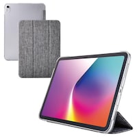 エレコム iPad ケース 11インチ ( A16 ) ファブリックフラップ 2アングル グレー