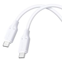 エレコム 100W PD USB TypeC ケーブル 1m ブレーカー搭載 やわらかシリコン ホワイト