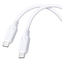 エレコム 100W PD USB TypeC ケーブル 2m ブレーカー搭載 やわらかシリコン ホワイト