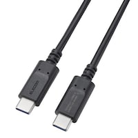 エレコム 240W PD EPR USB TypeC ケーブル 0.5m eMarker 480Mbps 黒