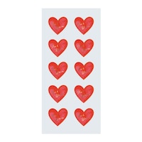 包む シール フェルトハート 10P×10