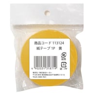 トーヨー 紙テープ1P 黄×30