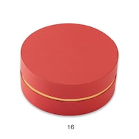 柳井紙工 ギフトBOX貼箱85113セルクル19ベに 1ケース(1個入/袋×50袋 (合計50個))