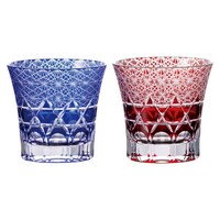 TOFUKUトレーデイング 菊繋ダイヤカット 反オールド ペア(木箱入)