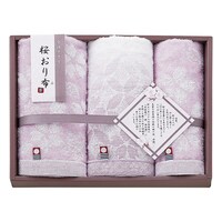 スタイレム瀧定大阪 桜オリ布フェイスタオル2P&ウォッシュタオル×3