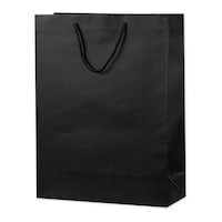 ササガワ 手提げ袋 マットブラック 380×150×500 10枚入
